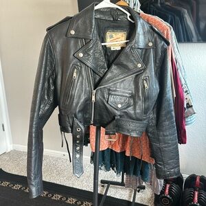Vintage Leathermen Jacket women Medium
